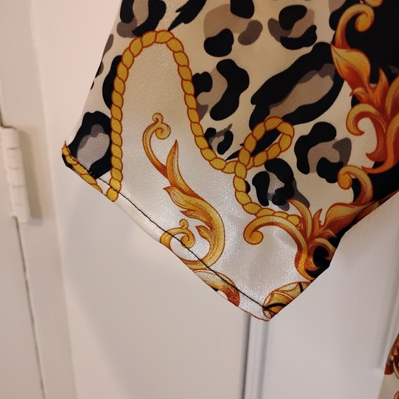 Midnight Velvet Plus Size Tilda Leopards Print Blank Faux-Wrap Dress 18W - Picture 9 of 14